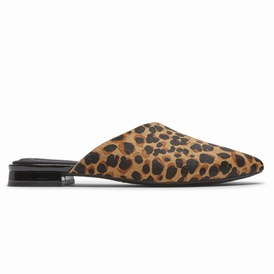 Mocassins Rockport Total Motion Zuly Asymmetrical Mule Mulher Leopardo PT-34761